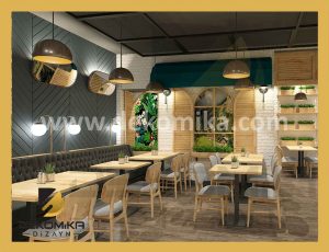3d Cafe Duvar Kaplama