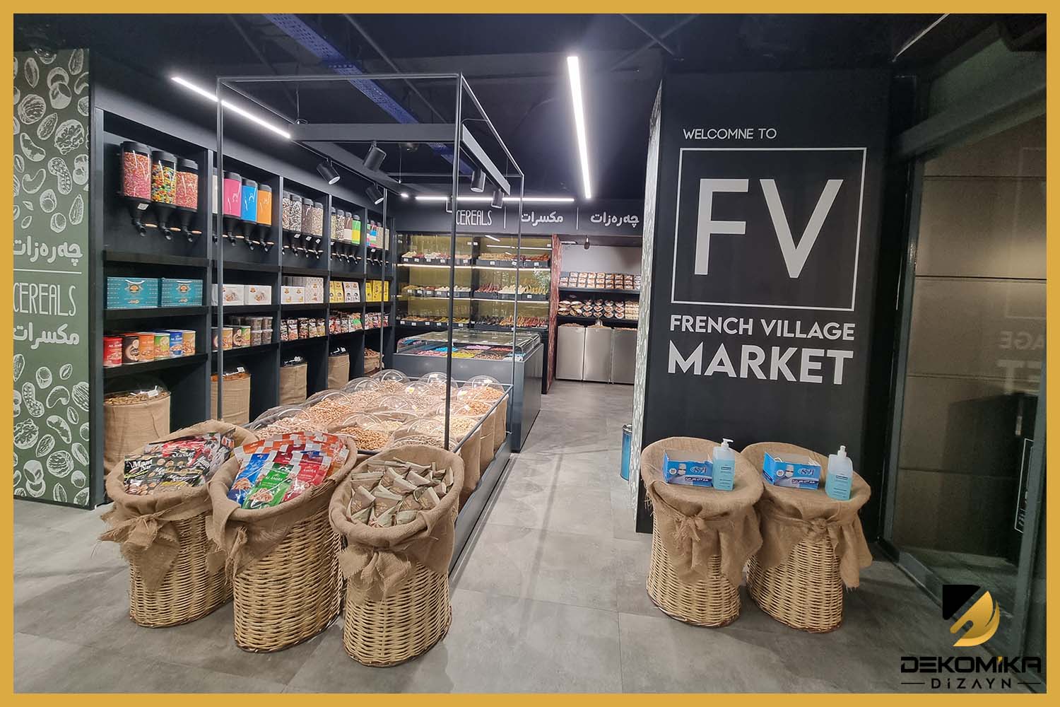 Market Dizaynı Irak FV Market çalışmamız